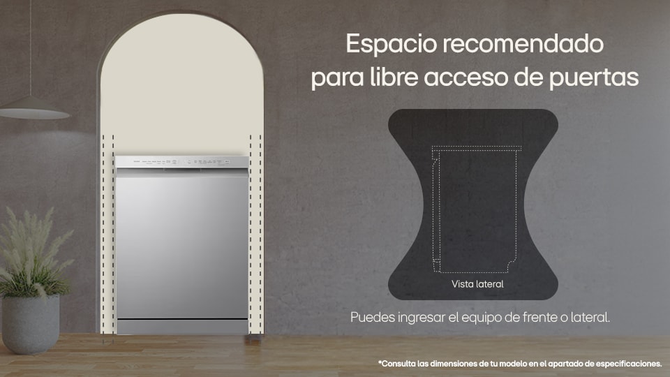 Dimensiones lavavajilla